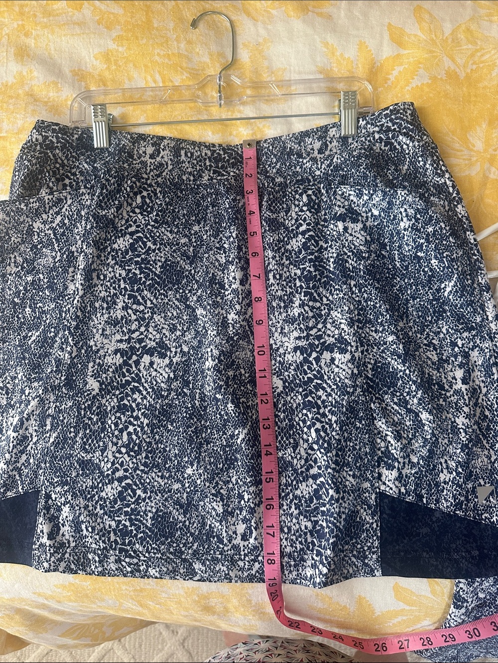 Sleeveless Blue & White Printed Golf Skort Set - Picture 5 of 5